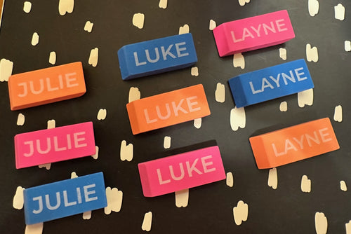 Custom Engraved ERASERS