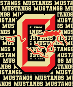 Coronado Mustangs 50x60 blanket